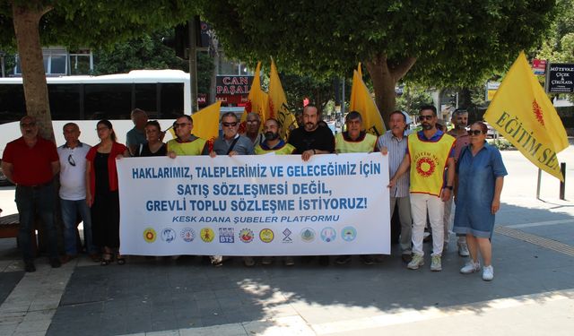 Eğitim Sen Adana Şubesi: Toplu Sözleşme Taleplerimizde Israrcı, Birleşik Mücadelede Kararlıyız!