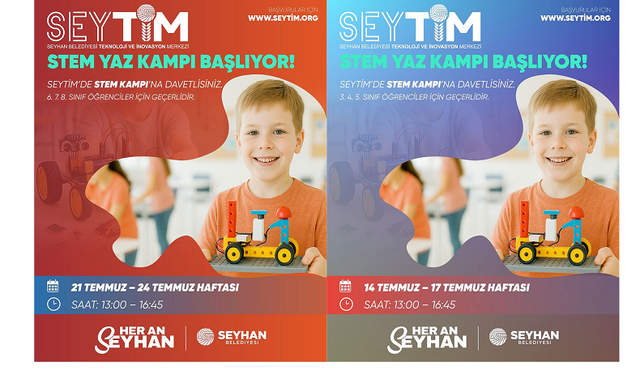 SEYHAN BELEDİYESİNDEN ÇOCUKLARA TEKNOLOJİ DOLU YAZ KAMPI!