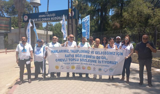 Tarım Orkam-Sen Adana Şubesi’nden TİS Eylemi: “Grevli, Demokratik Bir Toplu Sözleşme İstiyoruz!”
