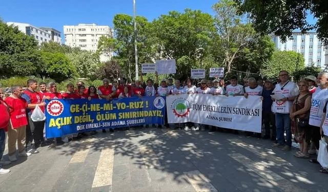 Adana’da Emeklilerden Haykırış: “Bu Açlık Düzenine Boyun Eğmeyeceğiz!”
