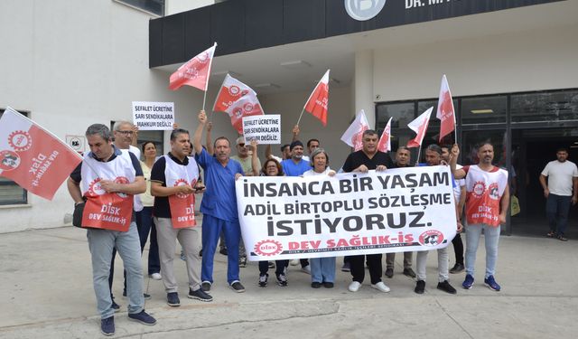 DİSK Dev Sağlık-İş’ten Balcalı Hastanesi Önünde Eylem: “Hanlar, Hamamlar Değil Hakkımızı İstiyoruz!”