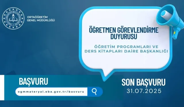 MEB, Eğitim Materyalleri İçin Uzman Öğretmen Seçimi Başlattı