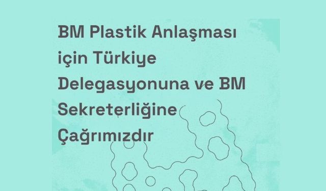BM Plastik Anlaşması İçin Türkiye Delegasyonuna ve BM Sekreterliğine Çağrı!