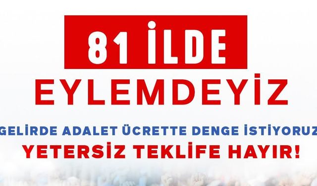 Memur-Sen’den 81 İlde Eylem: “Yetersiz Teklife Hayır”