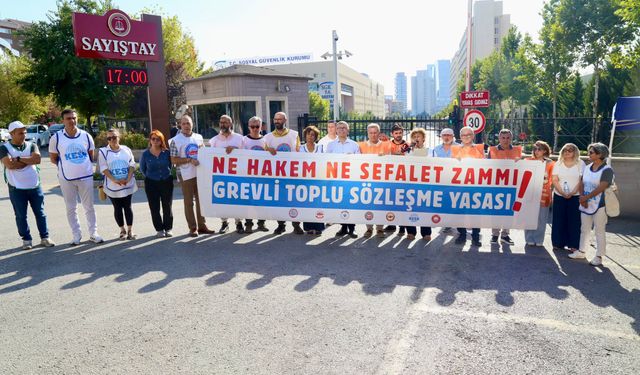 KESK, ASİM-SEN, BASK ve HAK-SEN’den Sayıştay Önünde Basın Açıklaması