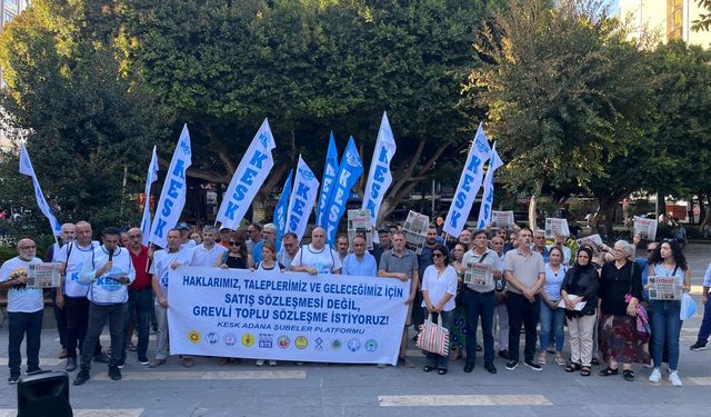 Adana'da KESK, Evrensel Gazetesine Yönelik Saldırıyı Kınadı, İnsanca Bir Yaşam Talep Etti