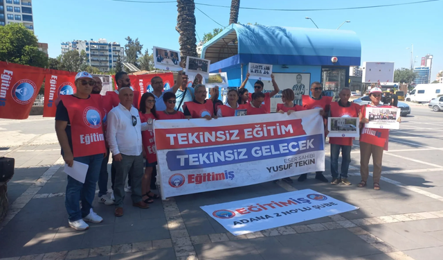 Adana’da Eğitim-İş Başkanlarına Soruşturma: “Tekinsiz Eğitim Tekinsiz Gelecek” Pankartı Soruşturma Konusu Oldu