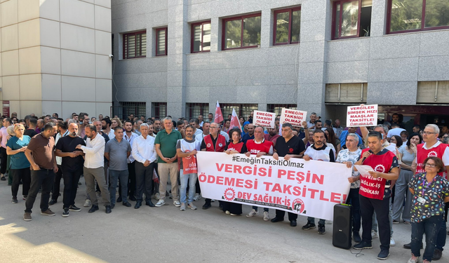 Dev Sağlık-İş’ten Balcalı Hastanesi’nde “Geriye Dönük Ödeme” Protestosu