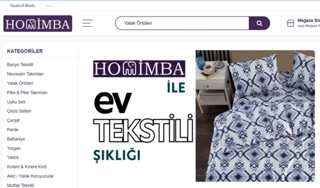 Ev tekstili pazaryeri platformu HOMİMBA açıldı