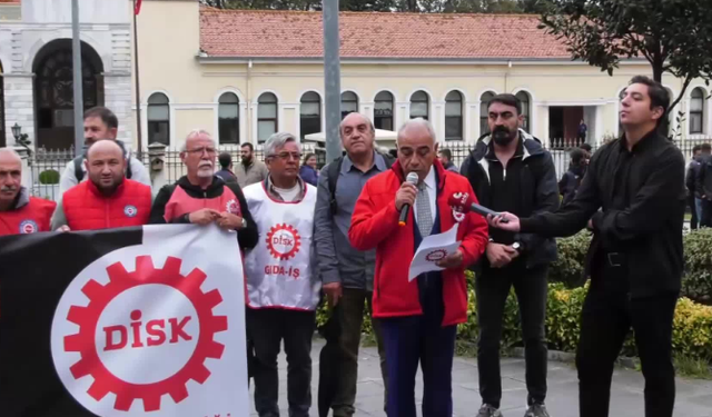 DİSK’ten Moldovalı işçi Nicolai Palamarcıuc için Valilik önünde açıklama