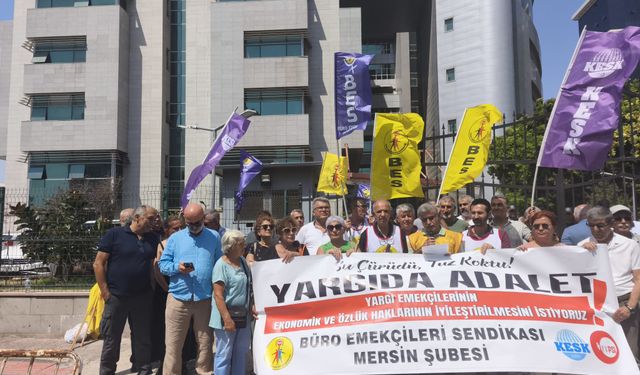 Mersin BES: Tüm yargı emekçilerini haklı mücadelemize sahip çıkmaya çağırıyoruz!