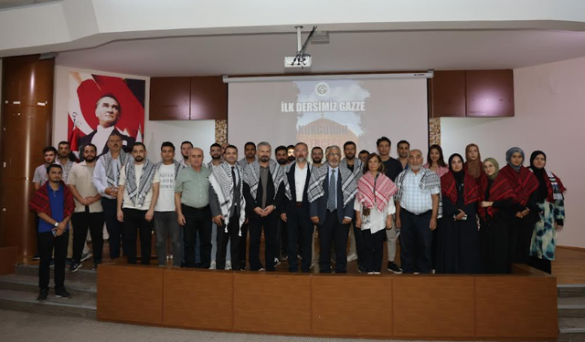 Çukurova Üniversitesinde “İlk Dersimiz Gazze”