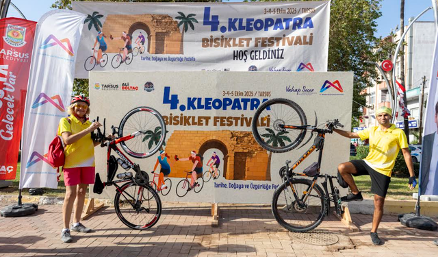 4. KLEOPATRA BİSİKLET FESTİVALİ RENKLİ GÖRÜNTÜLERLE BAŞLADI
