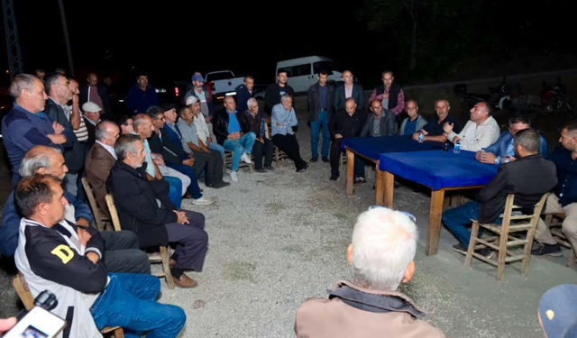 Güngör Geçer, Aladağ ve köylerinde halkla buluştu