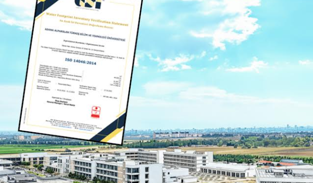 Dünya’nın İlk Su Ayak İzi Belgeli Üniversite: ATÜ