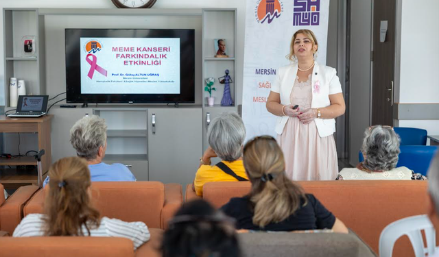 BÜYÜKŞEHİR’DEN YENİŞEHİR EMEKLİ EVİ ÜYELERİ İÇİN MEME KANSERİ FARKINDALIK EĞİTİMİ
