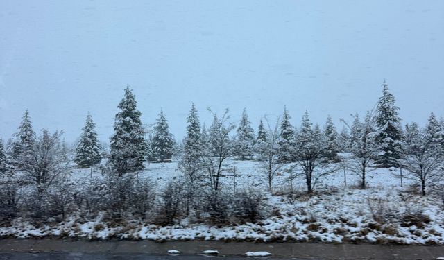 Adana’nın yüksek kesimlerinde kar yağışı etkili oldu