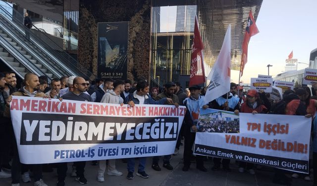 Grevin 6. ayında TPI Composites işçileri Söğütözü Metrosu’ndan ABD Ankara Büyükelçiliği’ne yürüdü