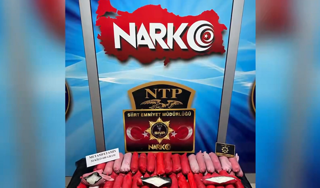 Siirt’te Hayvanların Karın Boşluğuna Gizlenmiş 54,6 Kilo Metamfetamin Ele Geçirildi