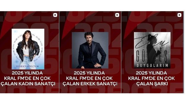 KRAL FM’DE 2025’İN ZİRVESİ BELLİ OLDU! EBRU GÜNDEŞ ve MAHSUN KIRMIZIGÜL