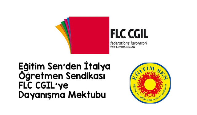 Eğitim Sen’den İtalya Öğretmen Sendikası FLC CGIL’ye Dayanışma Mektubu
