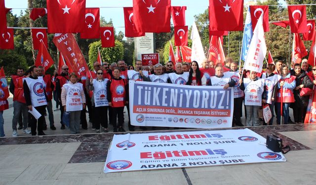 Birleşik Kamu-İş’ten Adana’da İş Bırakma: “Hakça ve Halkça Bir Bütçe İçin Meydanlardayız”