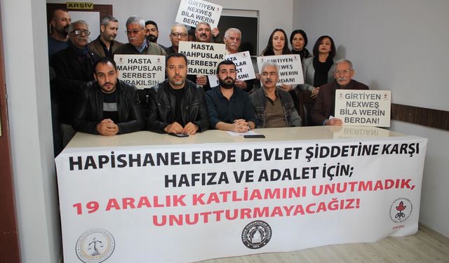 Adana'da ÖHD, İHD ve ÇHD “19 Aralık Katliamını Unutmadık, Unutturmayacağız” Açıklaması Yaptı
