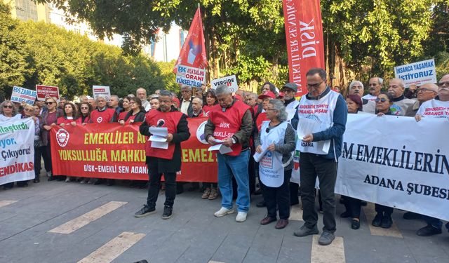 “Geçinemiyoruz, Barınamıyoruz!”: Adana’da Emekliler Yürüdü, 2026 Bütçesine Karşı Alanları Doldurdu