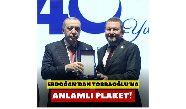 Erdoğan’dan İzmirli İş İnsanı Nazım Torbaoğlu’na Anlamlı Plaket