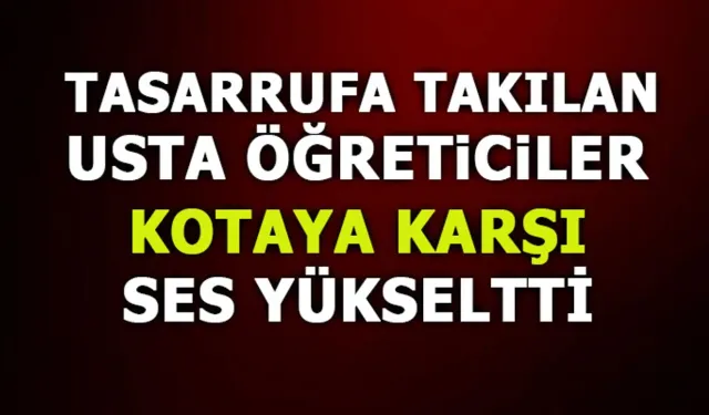 Ücretli Usta Öğreticilerden 2026 Kota Tepkisi: “Kurslar Açılmıyor, Geçim Hakkımız Engelleniyor”