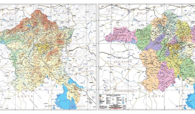 Harita Genel Müdürlüğü’nden Güncellenmiş Türkiye Haritaları