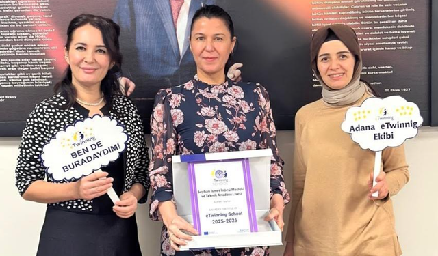 SEYHAN İNÖNÜ KIZ MTAL’E “ETWİNNİNG OKULU” UNVANI