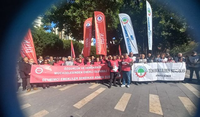 Adana’da Emeklilerden “Kara Düzen”e İhtar: “Sadaka Değil, İnsanca Yaşam Hakkı İstiyoruz”