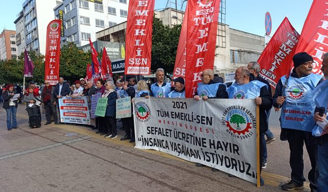 2021 Tüm Emekli-Sen Mersin Şubesi: “Emeklilerin Sendika Hakkı Engellenemez, Yoksulluğu Kabul Etmiyoruz”