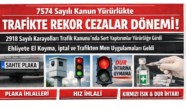Karayolları Trafik Kanunu’nda Büyük Değişiklik: Cezalar Rekor Seviyeye Çıktı