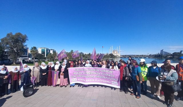 8 Mart Öncesi Taşköprü’de Kadın Zinciri: “Türkiye’den Kobani’ye Zulme Uğrayan Kadınlarla Direnişi Büyütüyoruz”