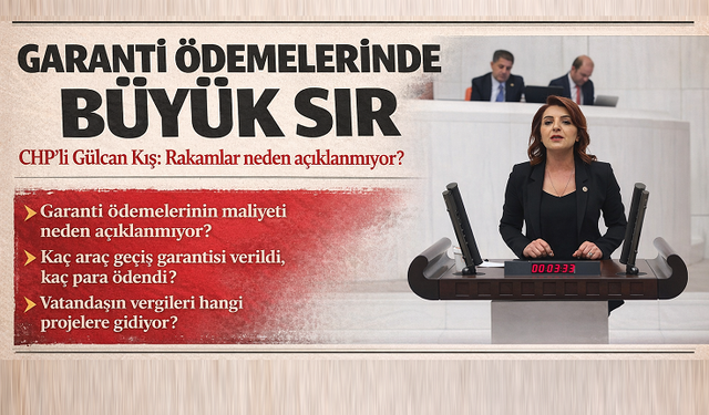 Gülcan Kış: “Garanti ödemeleri adeta devlet sırrı gibi saklanıyor”