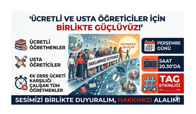 Eğitimde Görünmeyen Emek: Ücretli Öğretmenler ve Usta Öğreticiler Sosyal Medyada Ses Yükseltecek