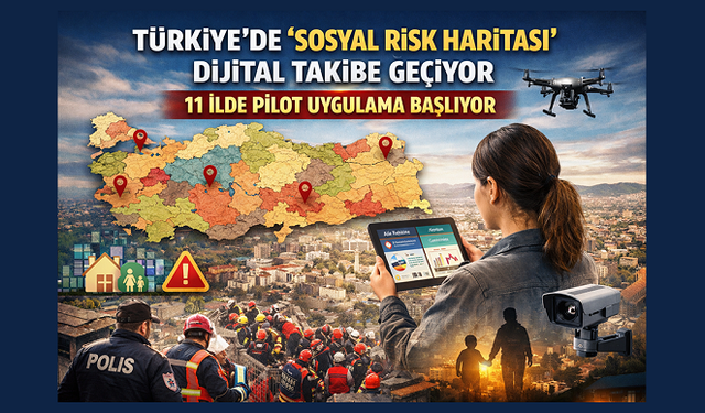 Türkiye’nin “Sosyal Risk Haritası” Şekilleniyor: 11 İlde Dijital Takip Başladı