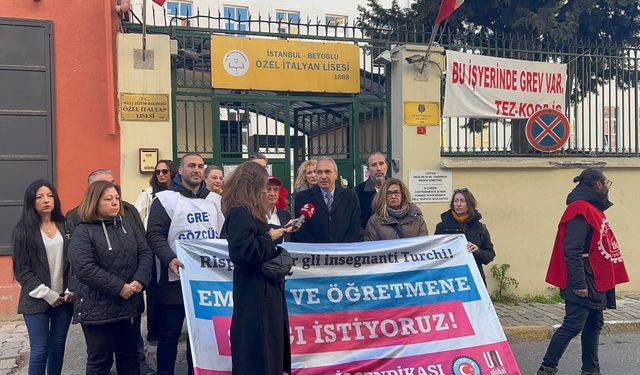 Özel İtalyan Lisesi grevinde 38. gün: “Öğrencilerden alınan ücret yüzde 800 arttı, öğretmen maaşı yüzde 30”