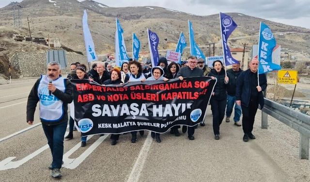 KESK, Malatya Kürecik’te, emperyalist savaş politikalarına karşı eylem gerçekleştirdi