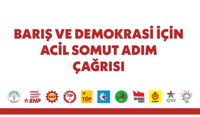 11 Siyasi Partiden Barış ve Demokrasi İçin Acil Somut Adım Çağrısı