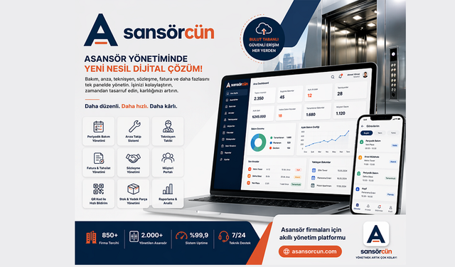 asansorex.com ile Asansör Firmalarında Dijital Yönetim Dönemi