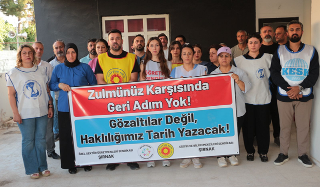Eğitim Sen Şırnak Şubesi: “Özel Sektör Öğretmenlerinin Haklı Mücadelesi Baskılarla Susturulamaz”