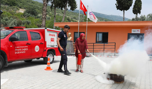 HAMZABEYLİ YANGIN EĞİTİMİ İLE DAHA DA GÜVENLİ BİR HALE GELDİ