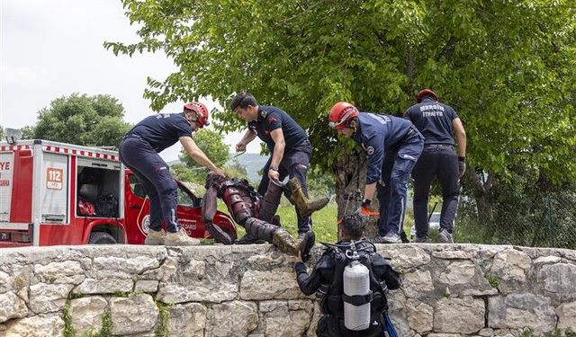 MERSİN BÜYÜKŞEHİR İTFAİYESİ’NDEN BOĞULMA VAKALARINA KARŞI TATBİKAT