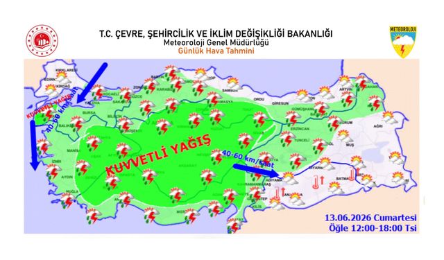 Meteoroloji'den Kuvvetli Yağış ve Rüzgâr Uyarısı: Adana Dahil Çok Sayıda İl İçin Alarm
