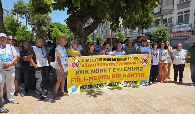 KESK Mersin Şubeler Platformu: Polis şiddeti ve gözaltılarla adalet arayışı susturulamaz