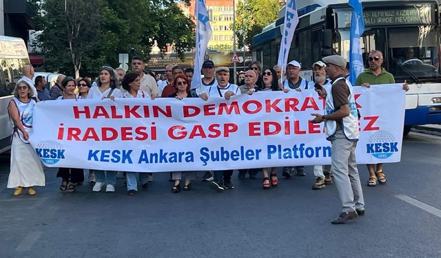KESK'ten Çankaya Belediyesi operasyonuna tepki: "Seçme ve seçilme hakkımıza sahip çıkacağız"