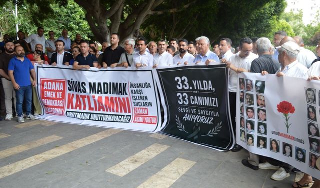 Madımak’ın 33. Yılında Adana Emek ve Demokrasi Platformundan Adalet ve Yüzleşme Çağrısı
